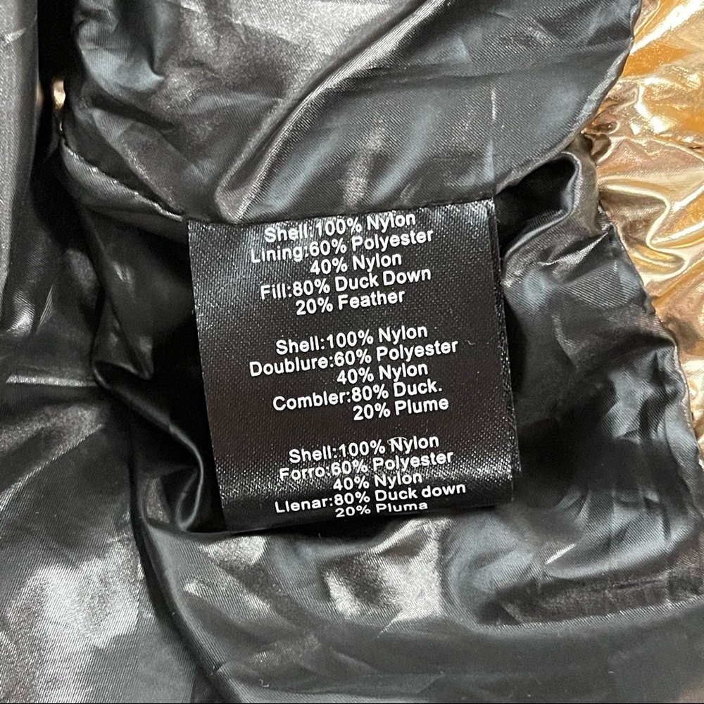 THINK ROYLN Heroine Quilted Down Filled Poncho in Rose Gold Metallic - Picture 15 of 15